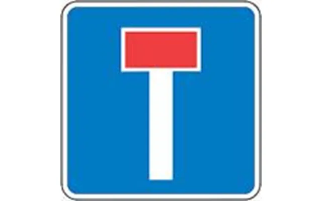 Oplysningstavle - Blind Vej E18 50x50cm T3 Refleks, Ds En12899-1