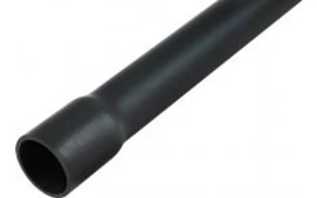 Plastrør Stiv - Halogenfri 20mm Hfprm Sort Med Muffe 3 Meter