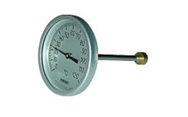 Rüeger Tch Termometer 100x50 Mm. Rustfrit Stål - Frontring I Aluminiumv