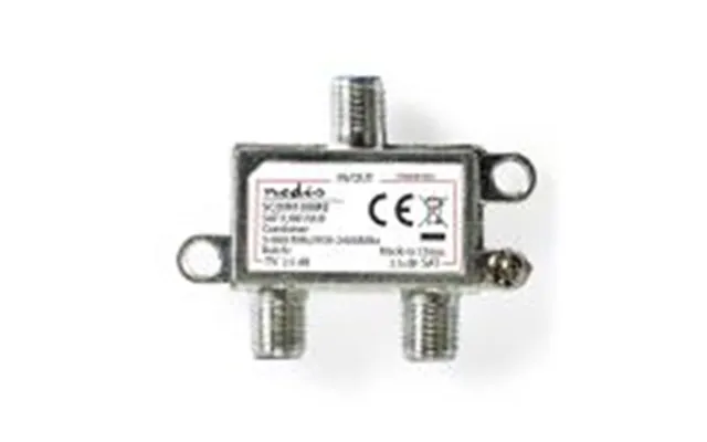 Satellit Kombineringsstatistik 5-862 Mhz 950-2400 Mhz 75 Ohm Power Pass Zinc Sølv