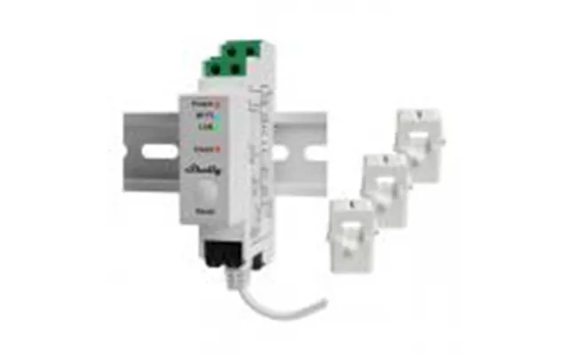 Shelly Pro 3em - Wifi 3-faset Energimåler, 120a
