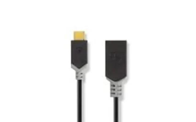 Usb-adapter Usb 3.2 Gen 1 Usb Type-c Han Usb-a Hun Nikkelplateret Lige 0