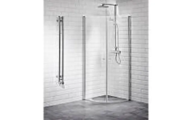 Vetro Svingdør 79x200 Justerbar Aluprofil - 6mm Hærdet Klart Glas