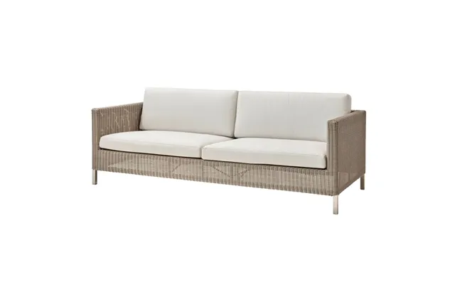 Cane-line Connect 3-pers Havesofa - Taupe, Hynde I Hvid Erling Christensen Møbler