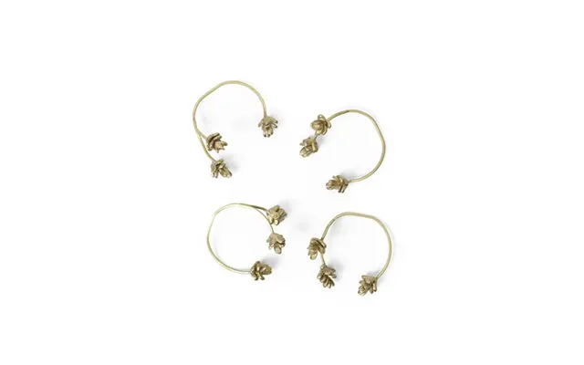 Ferm Living Forest Napkin Rings - Brass 4 Stk. Erling Christensen Møbler