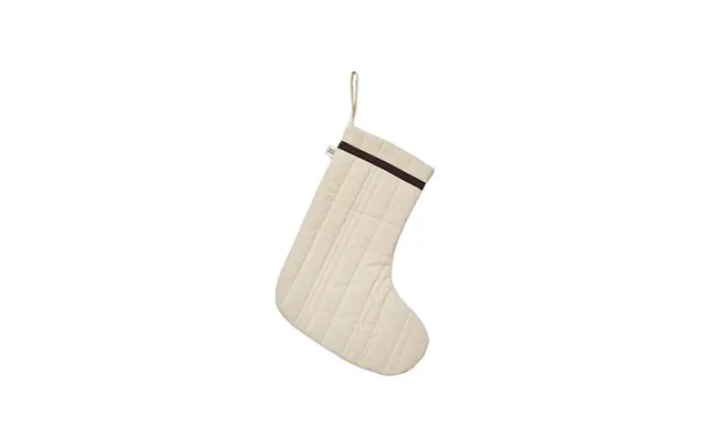Ferm Living Vari Quilted Christmas Stocking, Cotton - Natural Erling Christensen Møbler