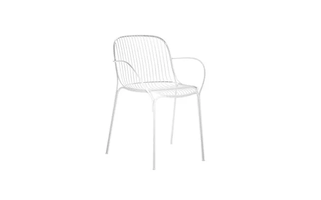 Kartell Hiray Havestol Med Armlæn - Hvid Erling Christensen Møbler