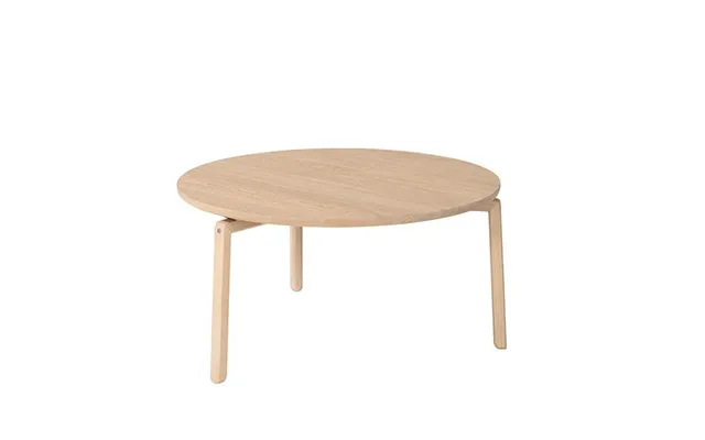 Pbj Sirea Sofabord Ø 90 Cm - Natur Lakeret Eg