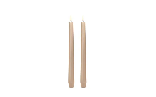 Uyuni Lighting Led Taper Kronelys, H32 Cm, Smooth, 2 Pak - Erling Christensen Møbler