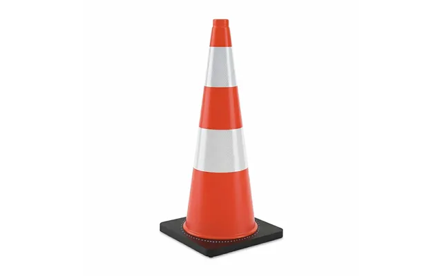 75 Cm Kraftig Trafikkegle Reflekterende Og Stabil