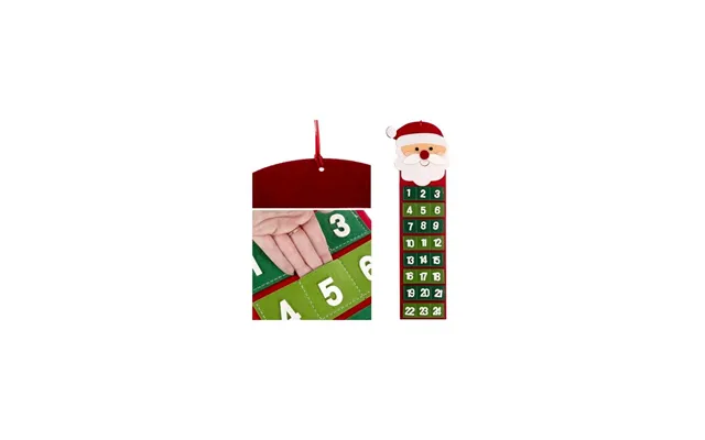 Adventskalender I Filt Med 24 Gør-det-selv-lommer