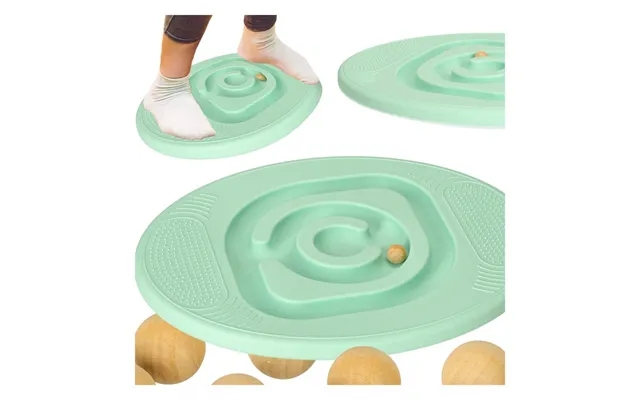 Balancerende Balancebjælke Med Bolde Blå
