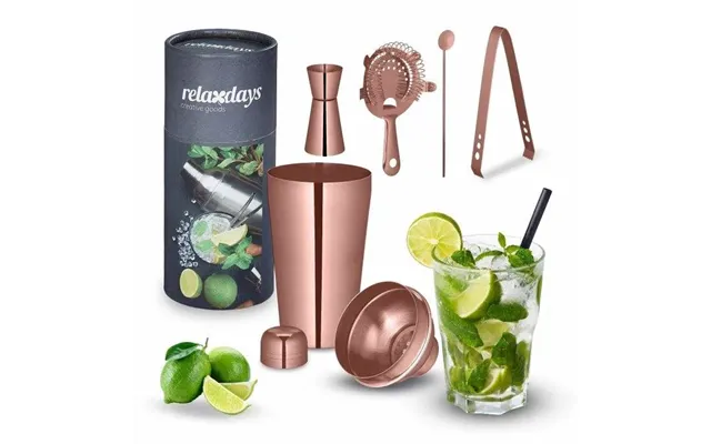 Cocktail Shaker Sæt I 5 Dele