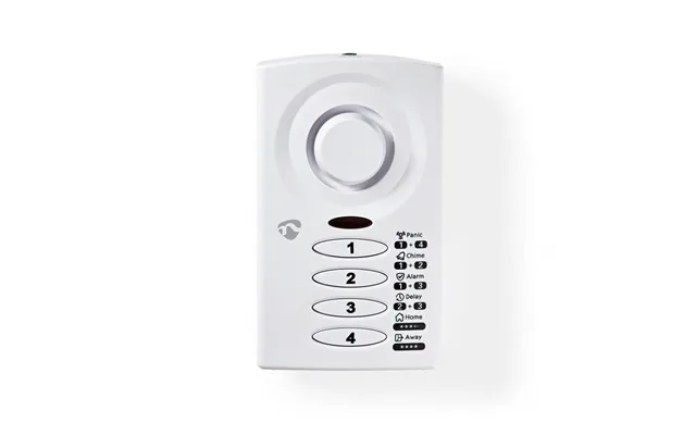 Dør Vindue Alarm Batteri 3x Aaa Lr03 85 Db Hvid