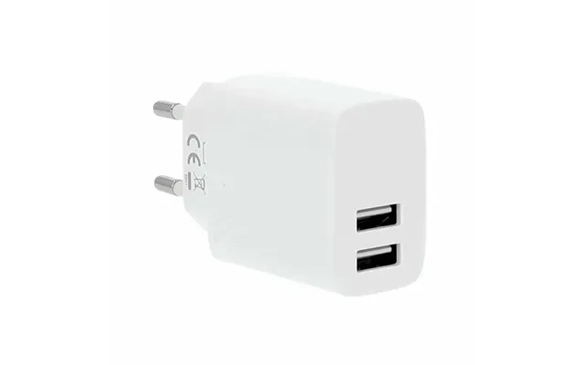 Gear Oplader 220v 2xusb-a 3,4a Hvid