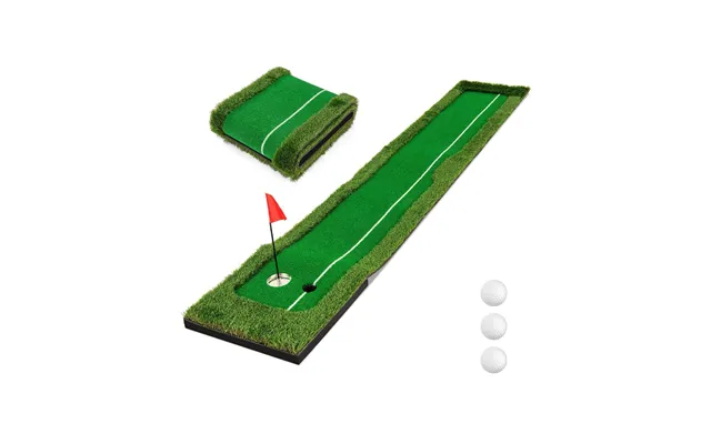 Golf Puttemåtte 300 Cm - Dobbelt Hul