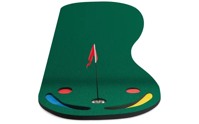 Golf Puttemåtte 300x96 Cm 3 Kopper - Flag