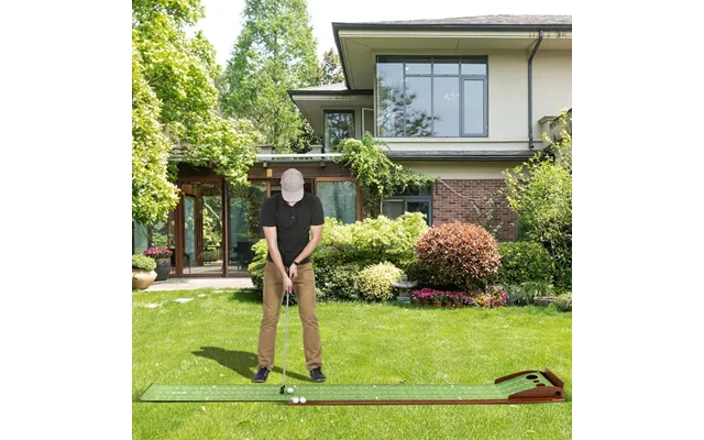 Golf Puttemåtte Med Automatisk Boldretur 3 Huller - 3 Bolde