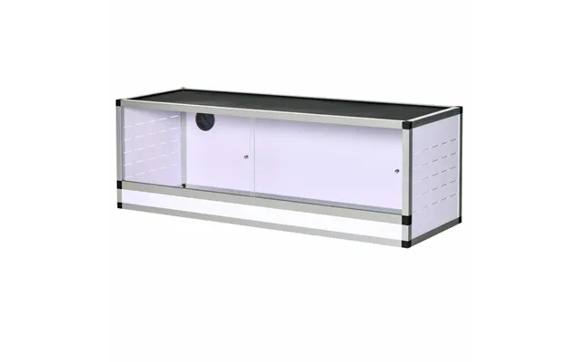 Hvid Sølv Sort Terrarium 120x40x40 Cm Til Krybdyr