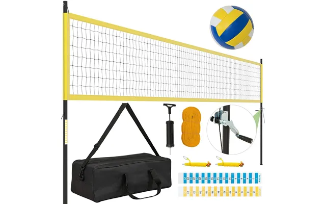 Justerbart Højdevolleyballnetsæt Bærbart Og Holdbart