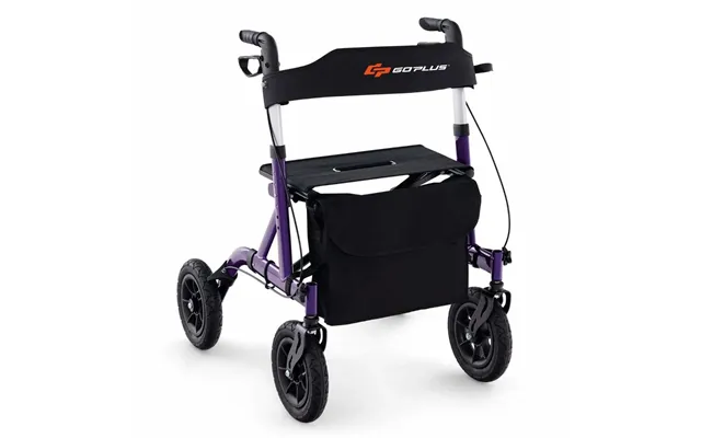 Let Foldbar Rollator Og Kørestol Aluminium - 136 Kg Kapacitet