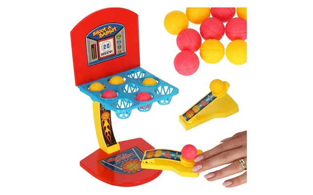 Mini Basketball Arcade Game - 2 Spillere, 10 Bolde