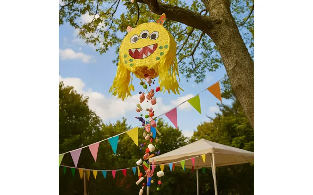 Monster Piñata-sæt Inkluderer Pind Og Maske Til Fester