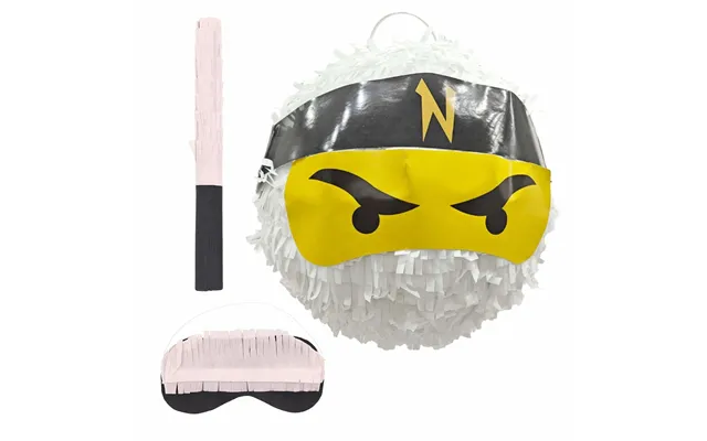 Ninja Piñata-sæt Med Flagermus Og Maske Sjov For Børn