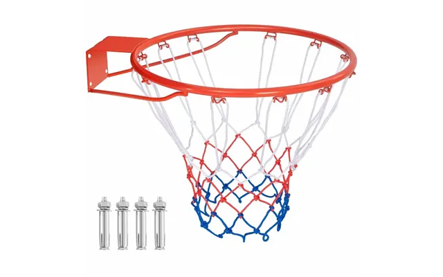 Ø45cm Basketballkurv Med Ring & Net Til Dør & Vægmonteret Indendørs Mini Basketball Hoop Orange