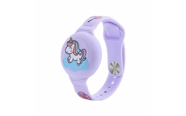 Ofkoz Armbånd Til Apple Airtag Kids Vandtæt Enhjørning Lilla
