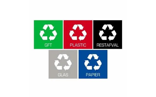 Plafor - Bin Sticker Sæt Med 5 Stk.