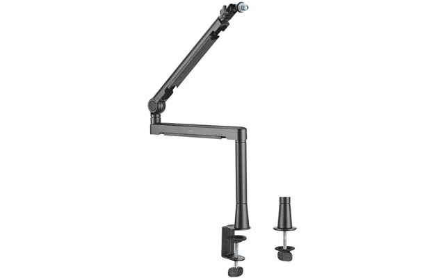 Professionel Studiemikrofonarm Med Kabelstyring Aluminium Sort