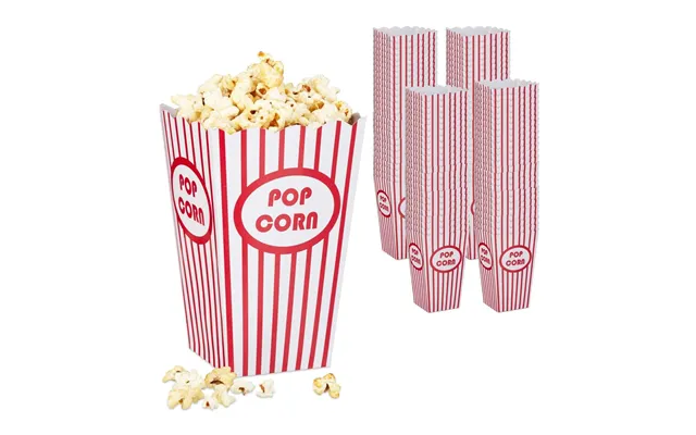 Sæt Med Popcorntasker - Retrostil 100 Tal