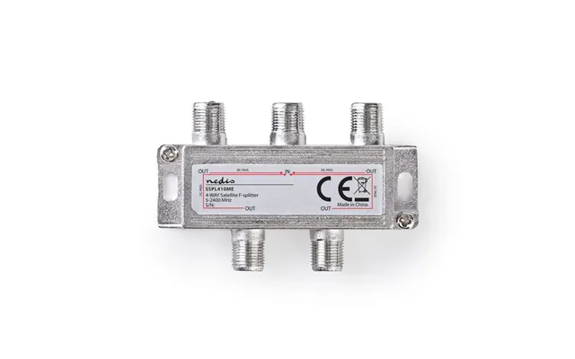 Satellit Splitter 5 - 2400 Mhz 11.5 Db Antal Input 1 Antal Output 4 Impedans 75 Ohm Zinc Sølv