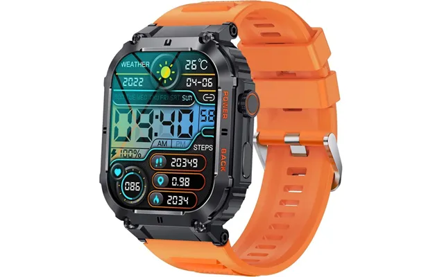 Swc-191o Bluetooth Smartwatch Med Puls - Blodtryk Og Blodiltsensor & Opkaldsfunktion