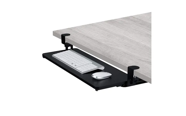 Tastaturbakke Under Skrivebordet Med Klemmer Pladsbesparende Design
