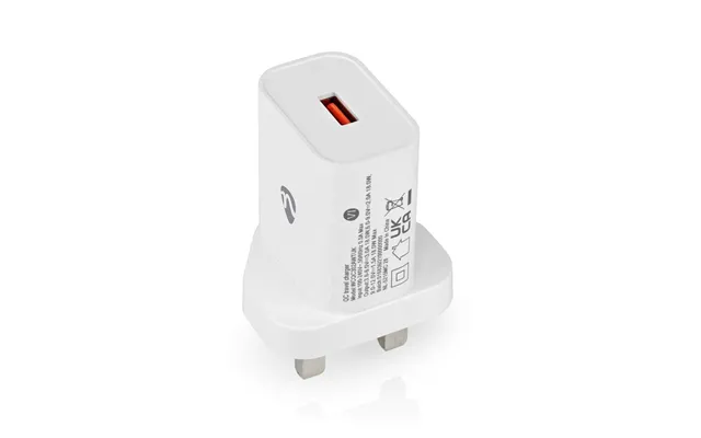 Vægoplader 18 W Hurtigopladningsfunktion 3.0 A Antal Output 1 Usb-a Automatisk Valgt Spænding