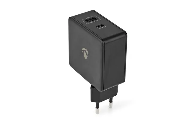 Vægoplader 57 W Hurtigopladningsfunktion 2.25 A 2.4 3.0 A Antal Output 2 Usb-a Usb-c Uden Kabel Automatisk