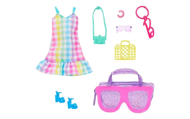Barbie Deluxe Taske Med Gingham Kjole