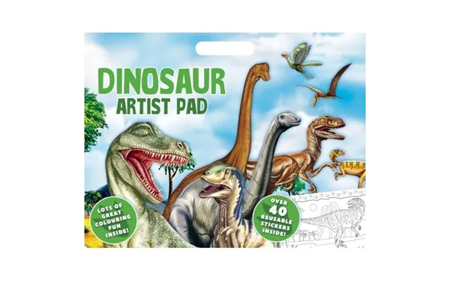 Dinosaur Malebog Med Klistermærker