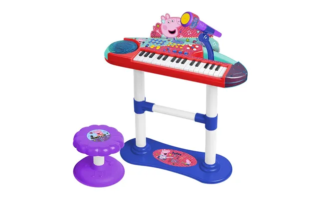 Keyboard Med Mikrofon Og Skammel