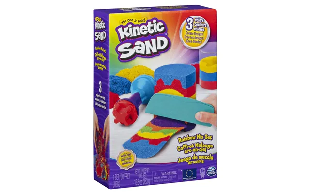 Kinetic Sand Regnbuesæt - 3 Farver.