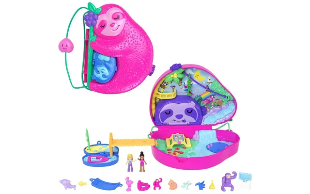 Polly Pocket Sloth Family Playset