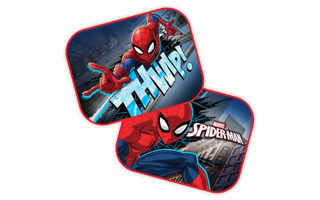 Spiderman Solskærm 44x35 Cm 2 Pak