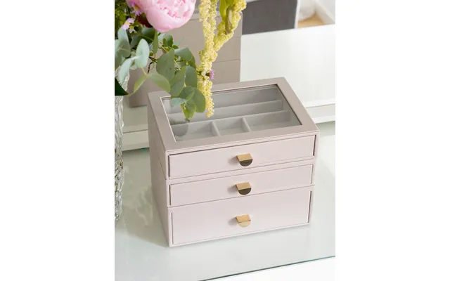 Stort Smykkeskrin Taupe