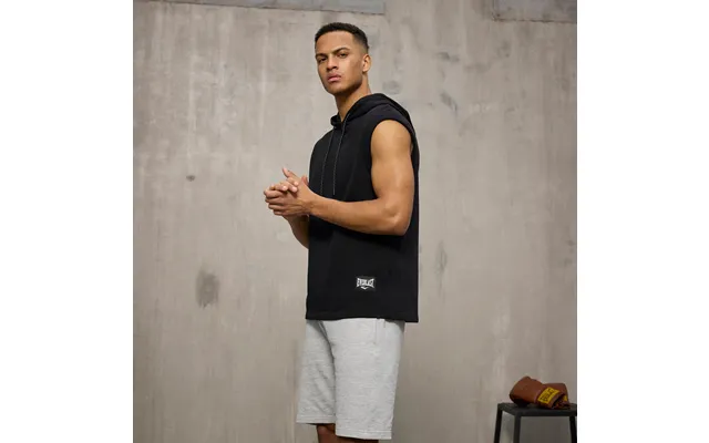Everlast Mens Bronx Sleveless Sweat Hoddie - Black