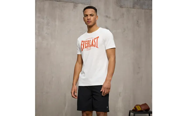Everlast Mens Ss Regular Worldwide Logo Tee - White