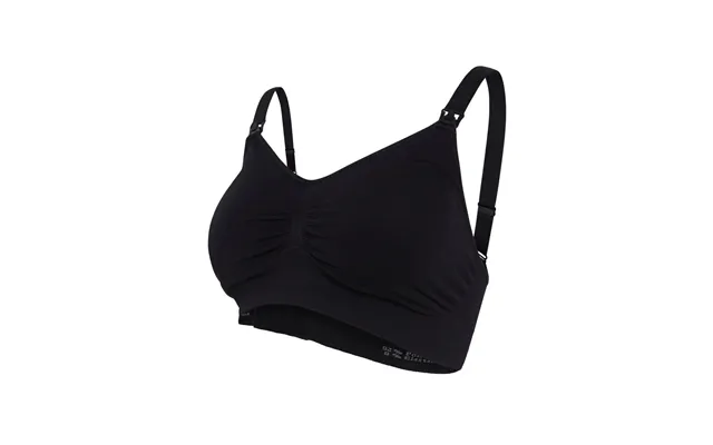 Carriwell Seamless Padded Graviditets- Og Amme-bh Med Indlæg, Sort - Medium