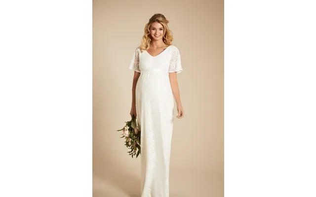 Edith Kimono Brudekjole Til Gravid Tiffany Rose - 42-44