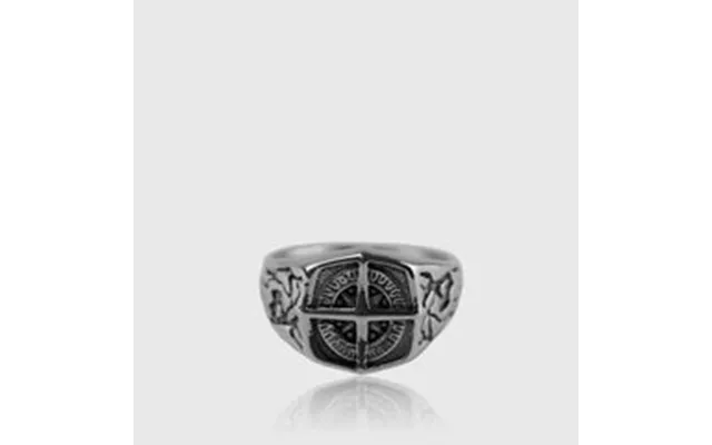 Compass Ring Sølvfarvet